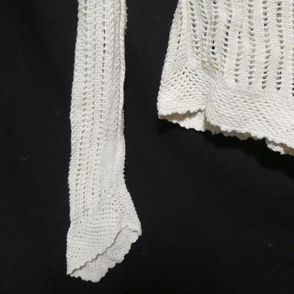Retro | GAP | small | Ivory Crochet Style Long Sleeve Lightweight Sweater | NWOT - Picture 6 of 16